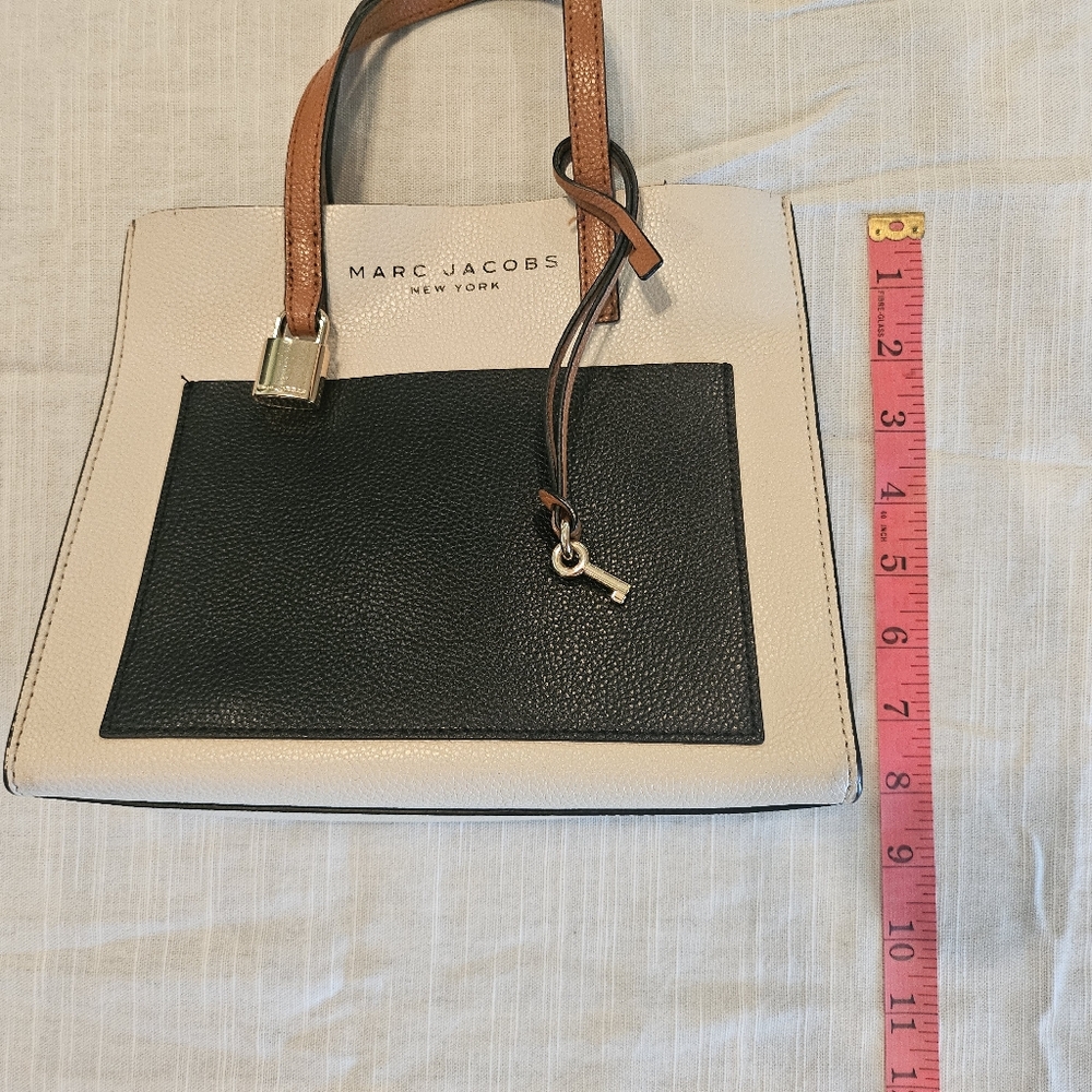 Marc Jacobs Black and Tan Satchel